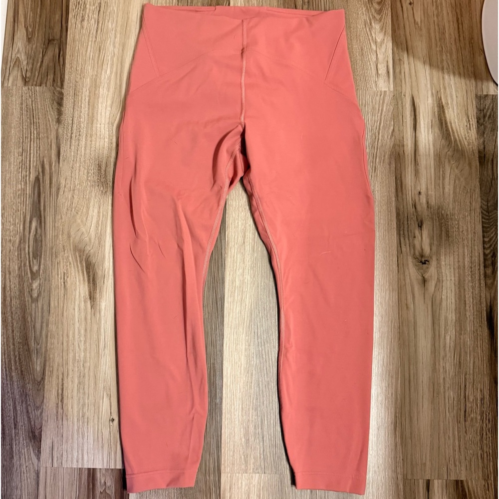 lululemon athletica leggings high rise size 12 Briar rose pink/ color